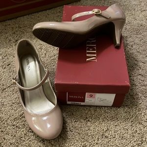 Blush Patent Mary Jane Heels